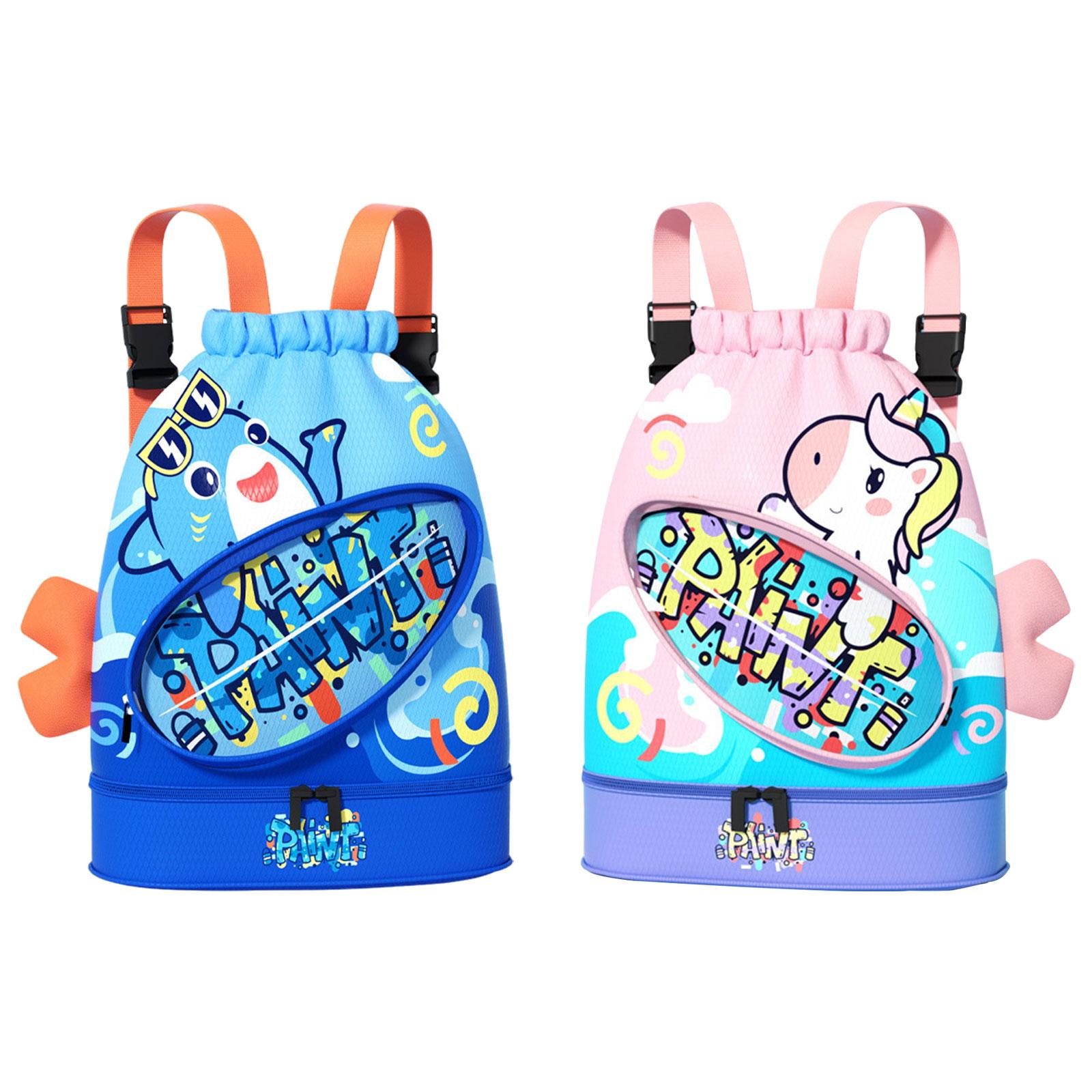 Kids Outdoor Gym - キッズプールバッグ ジムサック 整理ポーチ ポータブル 防水 ドライウェット分離型