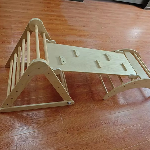 Kids Outdoor Garden - 人気沸騰中！3in1モンテッソーリ木製ガーデンレインボー屋内外兼用キッズクライミングフレーム ピックラー遊具セット