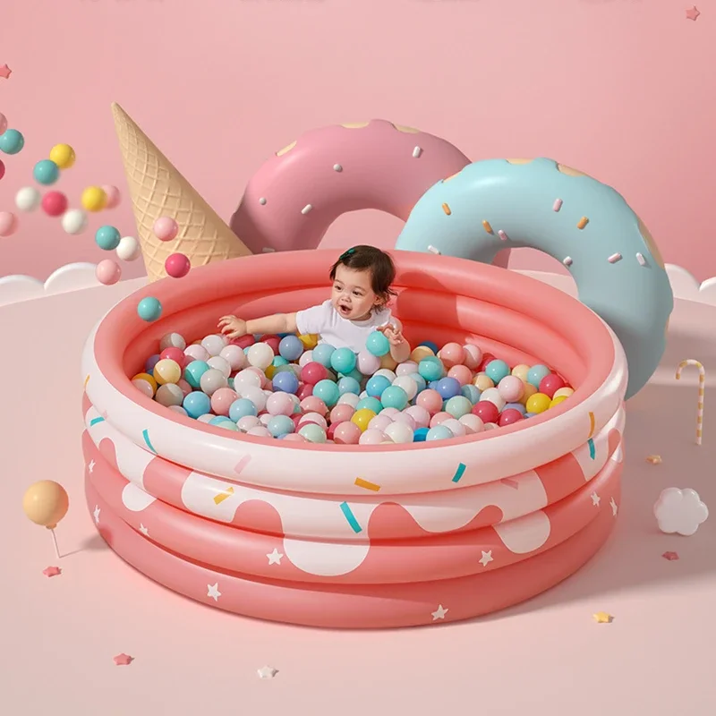 Kids Outdoor Garden Toys - 再利用可能なインフレータブルスイミングプール二重層ガーデンポータブル肥厚子供のための水のおもちゃパーティーラウンド屋内屋外パドリング