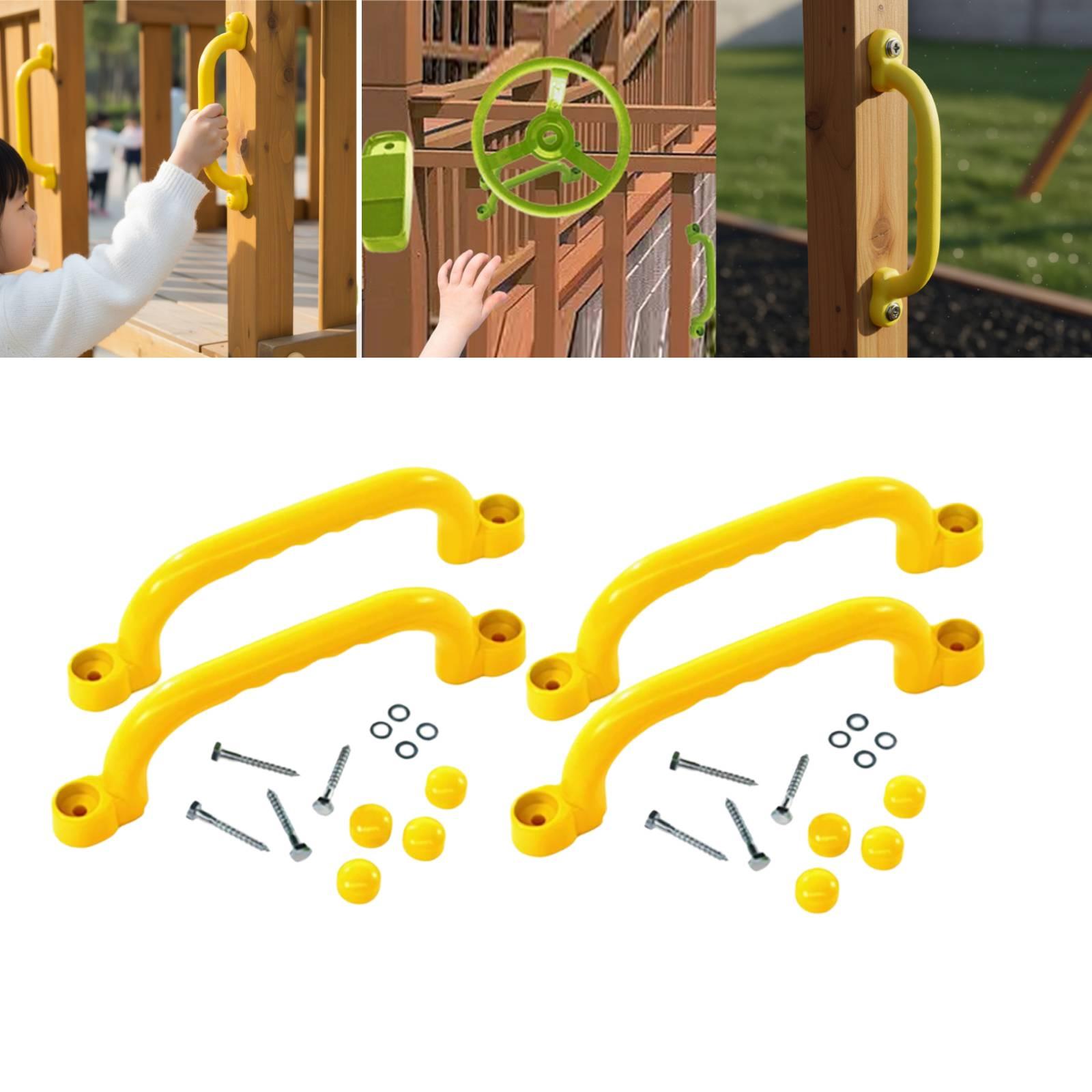 Kids Outdoor Treehouse - 屋外用クライミングフレームハンドル、滑らかな安全グリップ、クライミングツール、子供用遊具、ツリーハウスプレイ