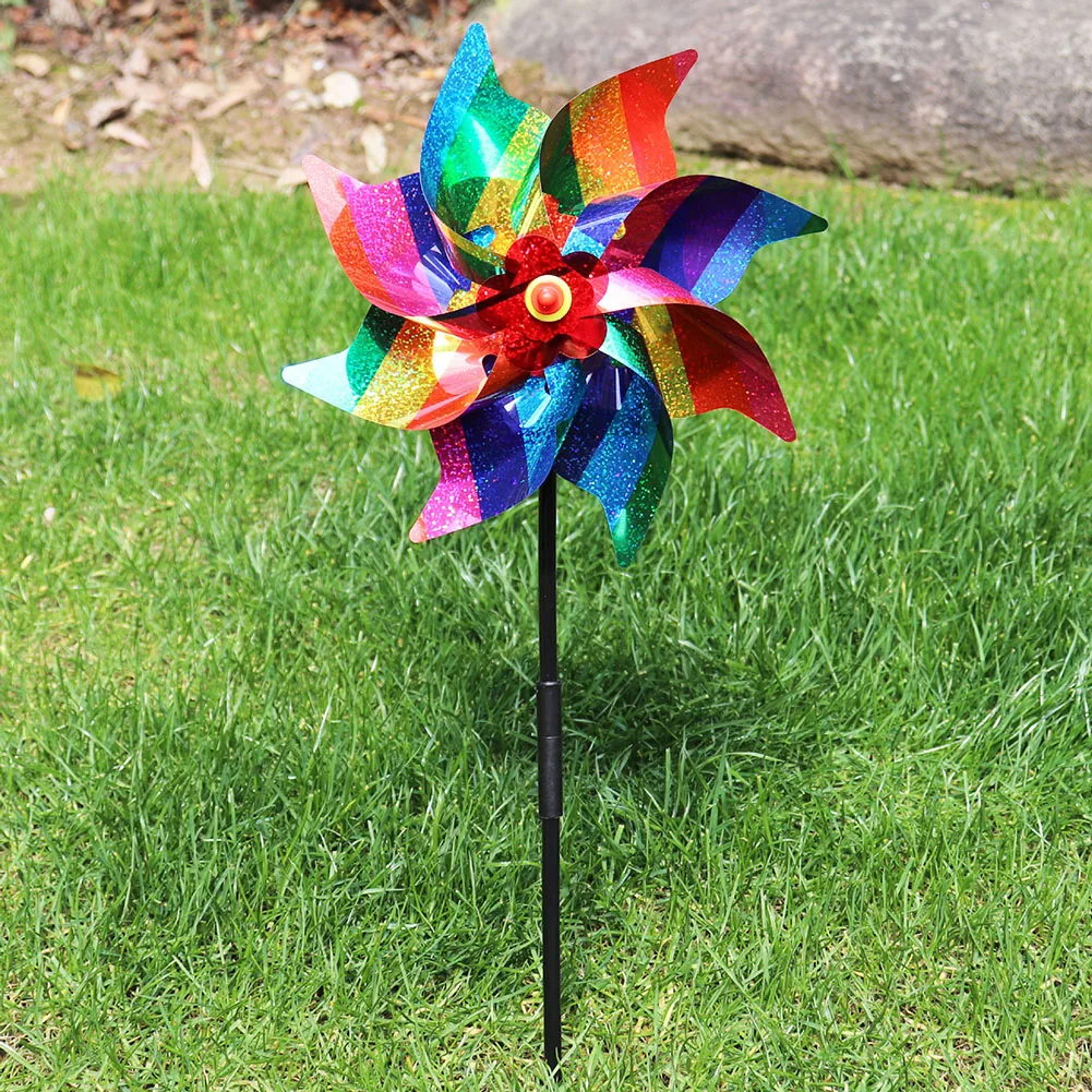 Kids Outdoor Garden Toys - 風車の鳥の忌避剤,装飾,鳥,子供のおもちゃ,簡単な設置,屋外の庭,芝生,庭