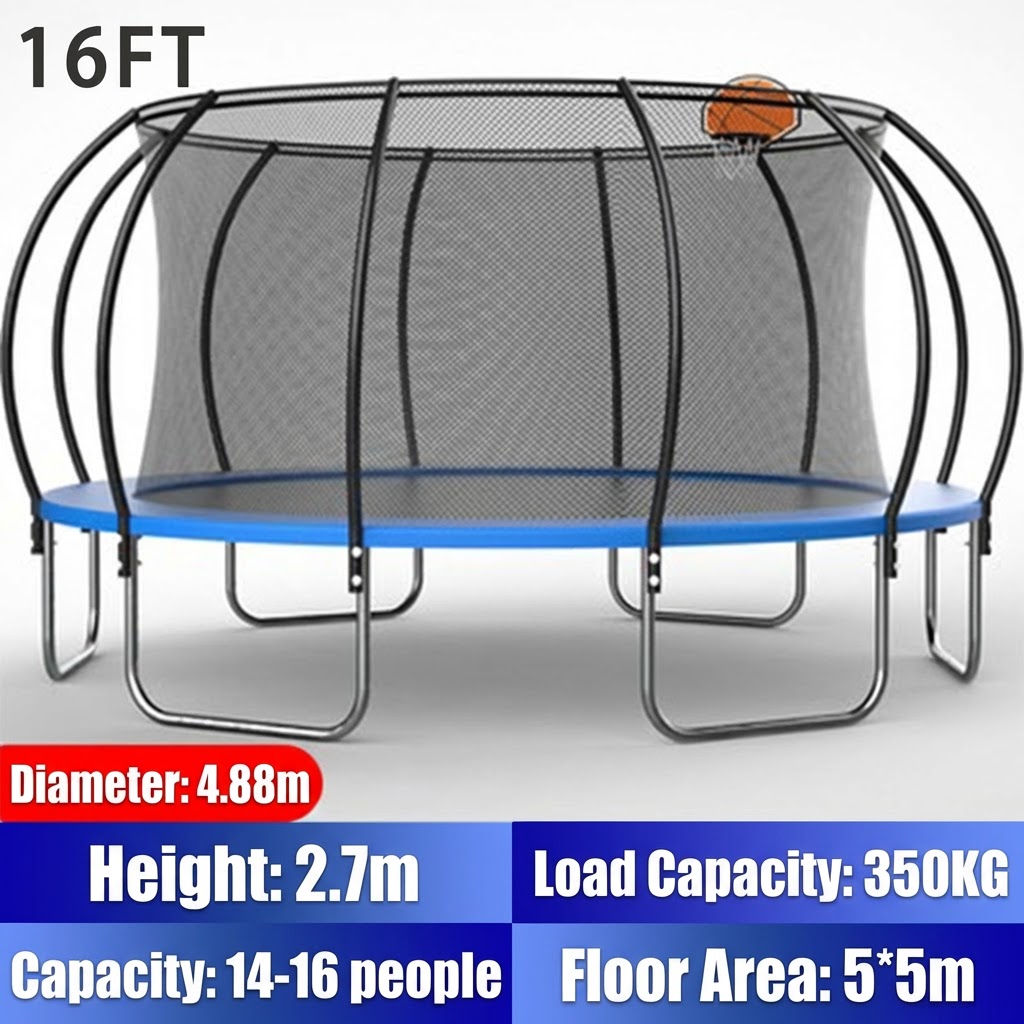 工場価格 6-16フィート パンプキン型トランポリン（ネット - Kids Outdoor Gym のレビューと価格
