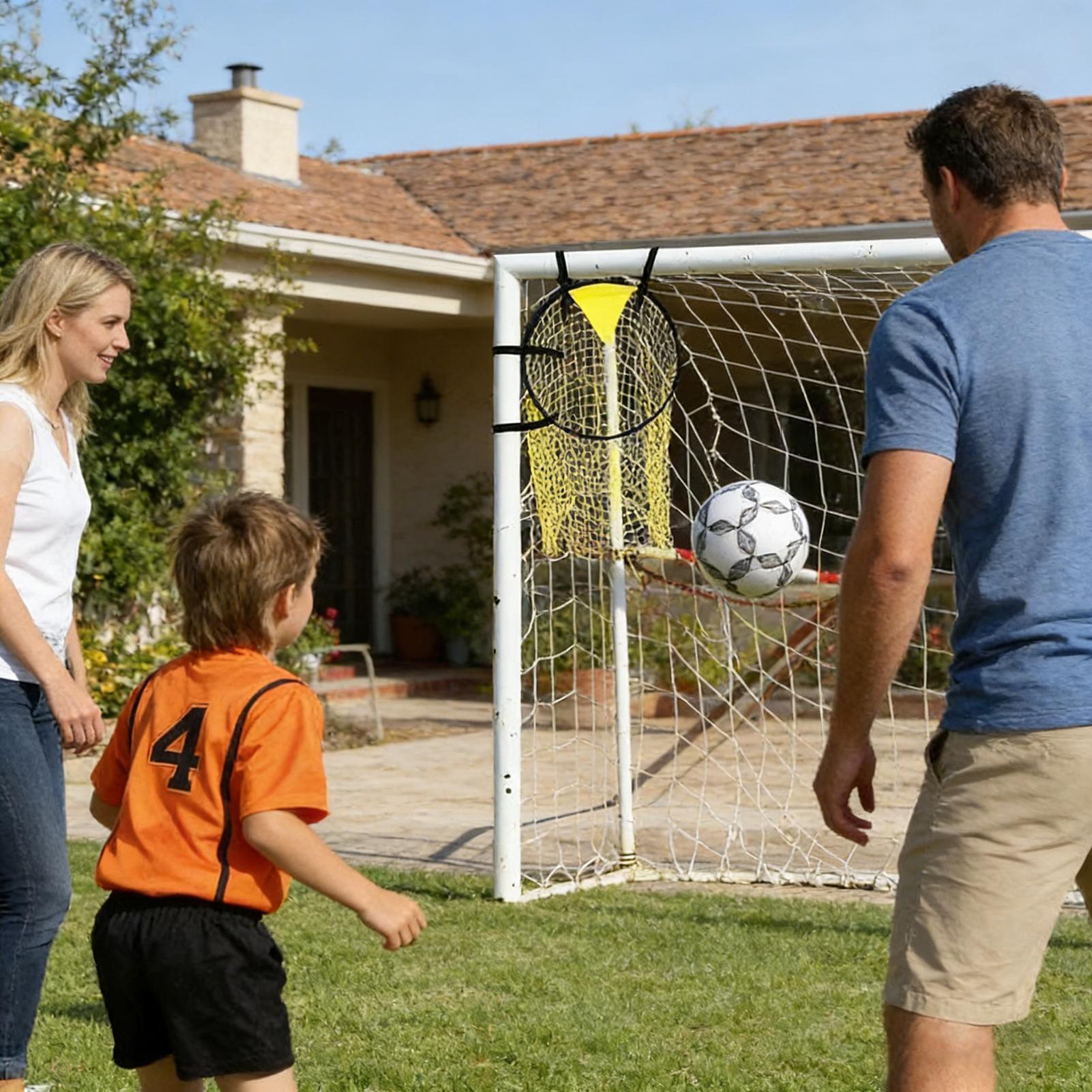 伸縮性のある子供用サッカーゴール、絡み防止トレーニングゴール - Kids Outdoor Garden のレビューと価格