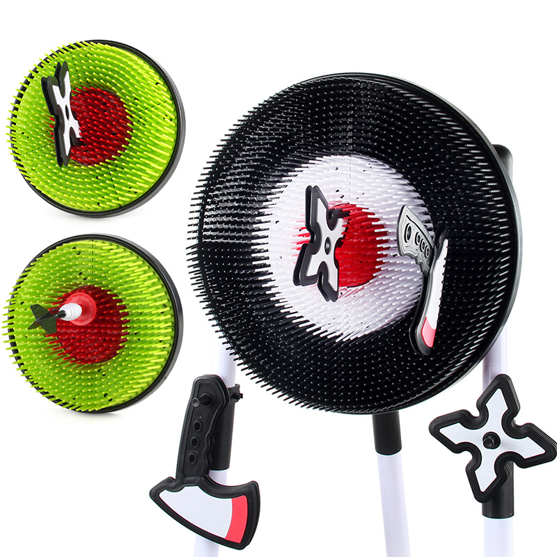 ソフトヘッド安全斧ダーツターゲットプレート親子インタラクティ - Kids Outdoor Garden Toys のレビューと価格