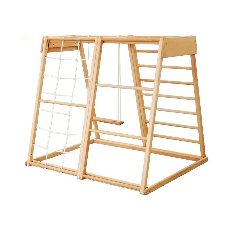 子供用屋外ロープはしご 木製おもちゃ 室内木製クライミングフ - Kids Outdoor Frame のレビューと価格