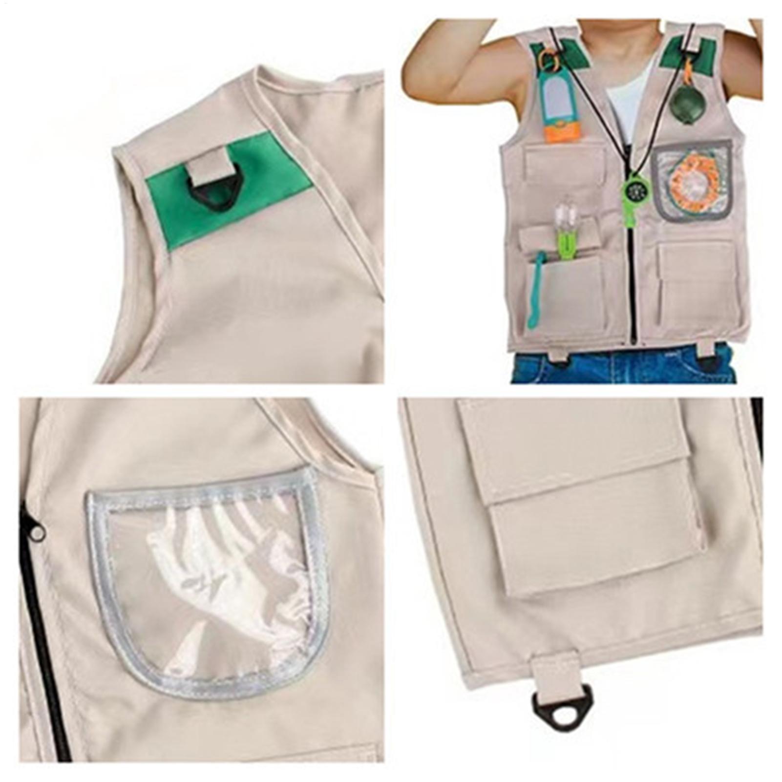 釣り用ベスト 子供用キャンプ服 帽子付き 自然探検おもちゃ  - Kids Outdoor Zoo のレビューと価格
