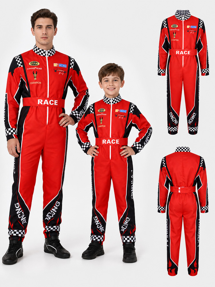 大人用レーシング衣装子供用カート競技ユニフォーム（赤い野球帽 - Kids Outdoor Karting のレビューと価格