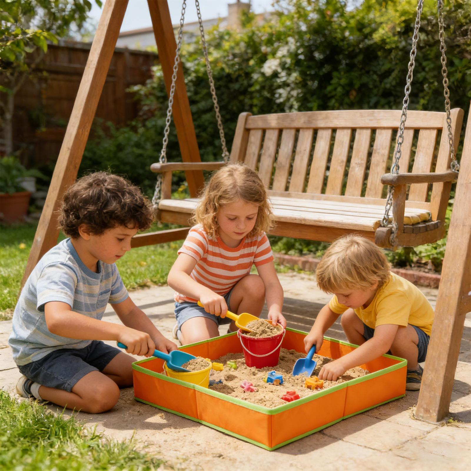 子供用砂場テーブル 屋外感覚テーブル 折りたたみ式ゲームトレ - Kids Outdoor Garden のレビューと価格