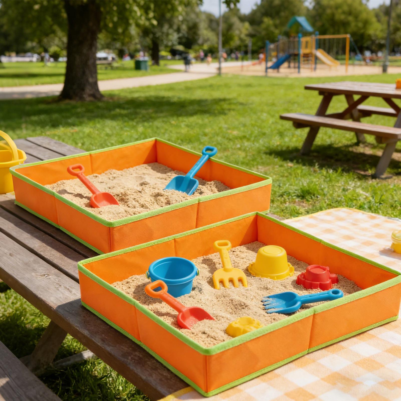 子供用砂場テーブル 屋外感覚テーブル 折りたたみ式ゲームトレ - Kids Outdoor Garden のレビューと価格
