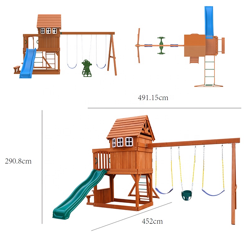 大型屋外遊具 子供用おもちゃ 遊び場 裏庭 商業施設 庭園  - Kids Outdoor Garden Toys のレビューと価格