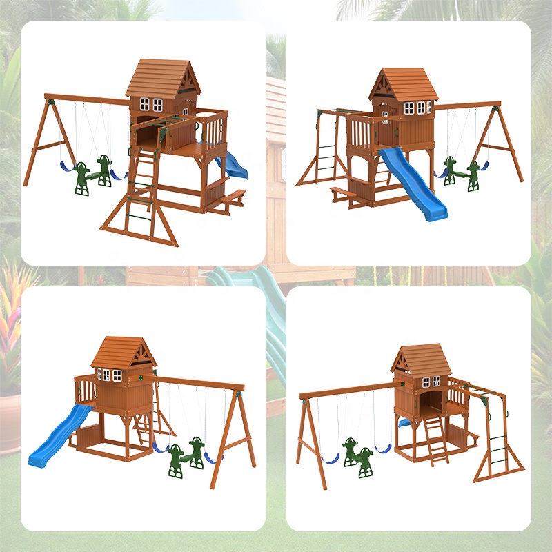大型屋外遊具 子供用おもちゃ 遊び場 裏庭 商業施設 庭園  - Kids Outdoor Garden Toys のレビューと価格