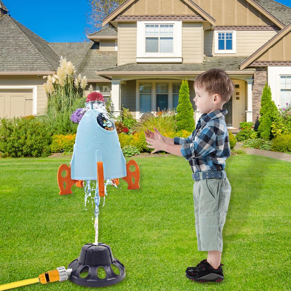 ロケットランチャーおもちゃロケット散水機水圧リフトスプリンク - Kids Outdoor Garden のレビューと価格
