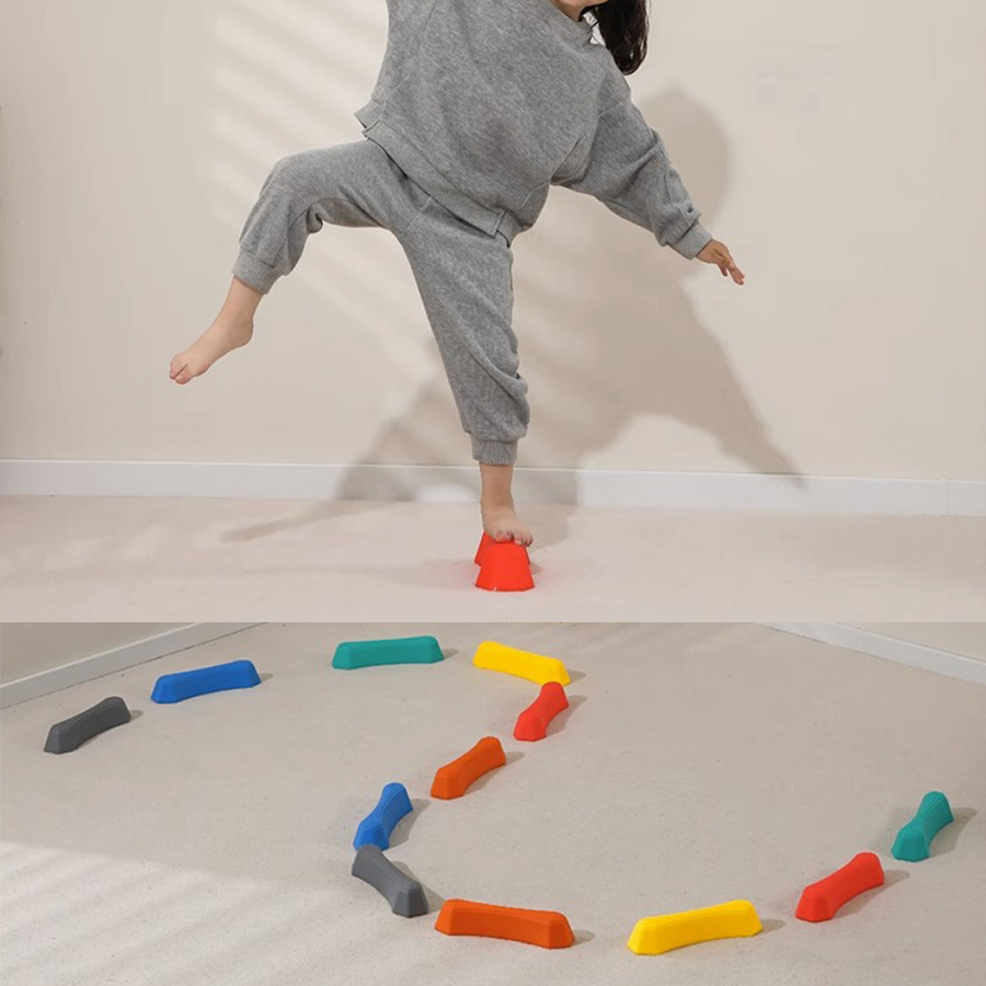 子供用楽しい踏み石 レインボー滑り止めテクスチャ感覚踏み石  - Stepping Stone Foam のレビューと価格