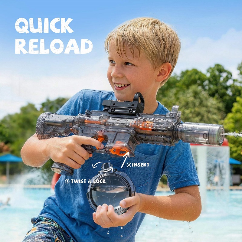 M416キッズLEDフラッシュライト電動水鉄砲高圧速射ソーカ - Kids Outdoor Nature Toys のレビューと価格