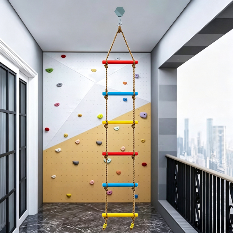 子供用クライミングロープはしご、屋内外兼用、裏庭ブランコ、ガ - Kids Outdoor Treehouse のレビューと価格