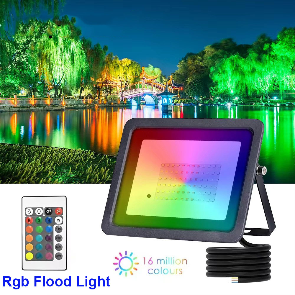 RGB屋外LEDプロジェクター220V RGB投光器10W  - Balance Beam Outdoor のレビューと価格