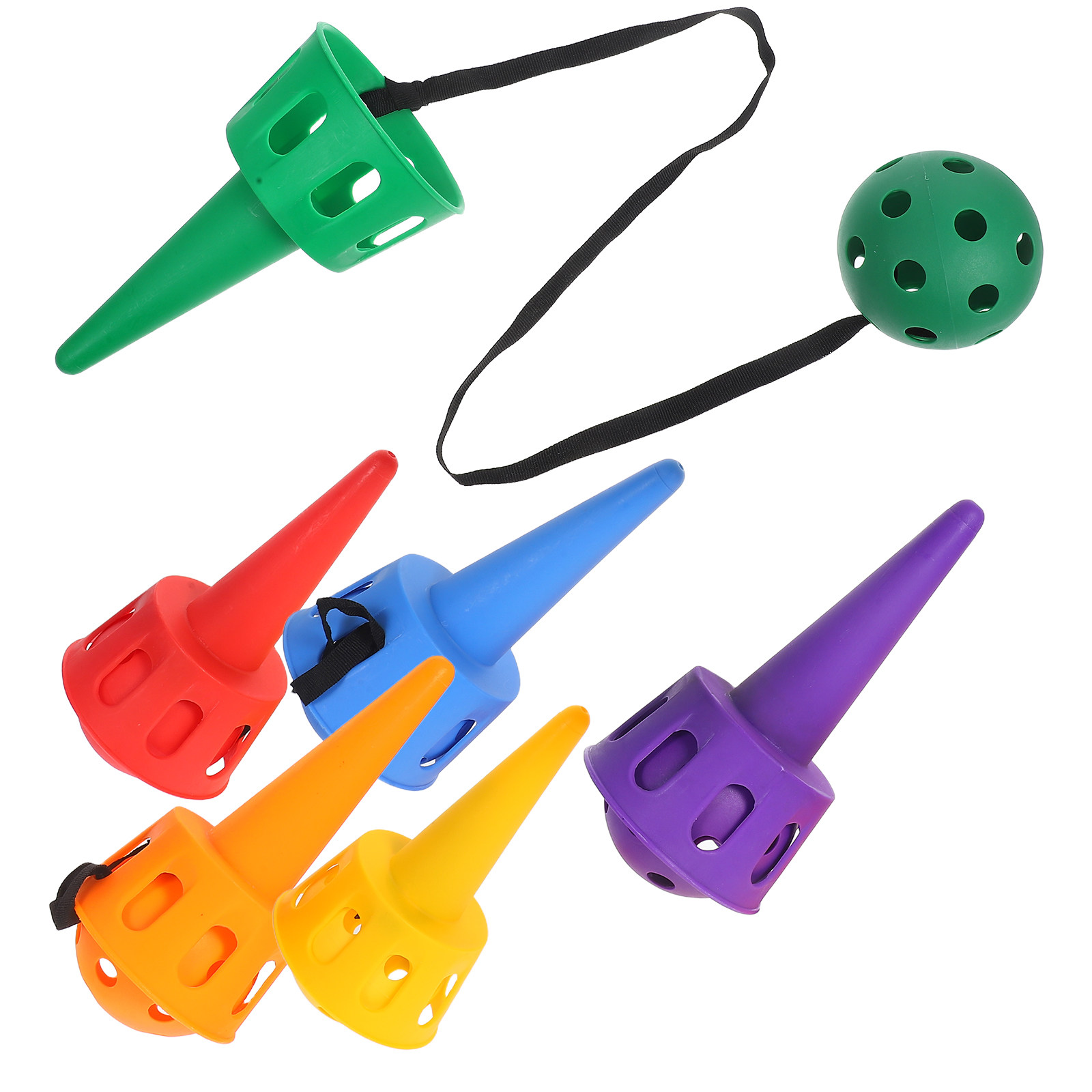 6個入り、柔らかい素材の感覚トレーニングボール。子供向けの屋 - Kids Outdoor Playground のレビューと価格