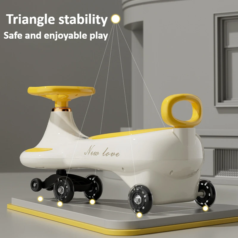 かわいい子供用スイングウィグルカー、転倒防止ユニバーサルホイ - Kids Outdoor Music のレビューと価格