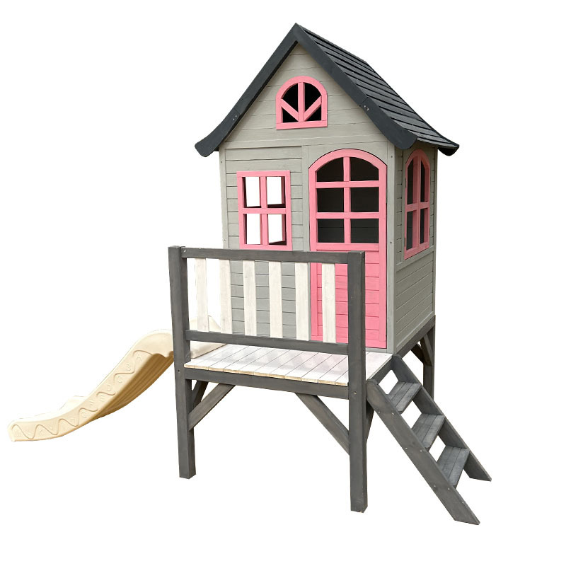 子供用ログハウス、木、屋外用小型、木製の城、幼稚園用ドールハ - Kids Outdoor Treehouse のレビューと価格