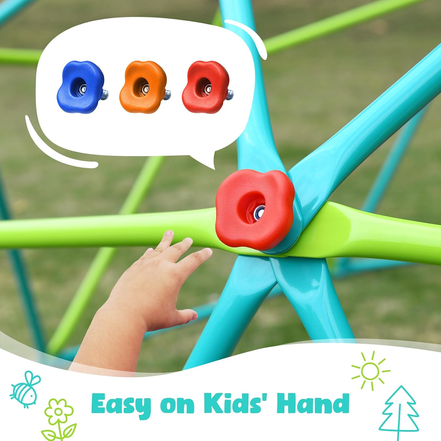 10フィートのクライミングドームスイングセット、子供用円盤型 - Kids Outdoor Gym のレビューと価格