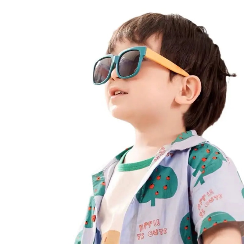 新しいスクエアフレームキッズサングラスファッションUV400 - Kids Outdoor Frame のレビューと価格
