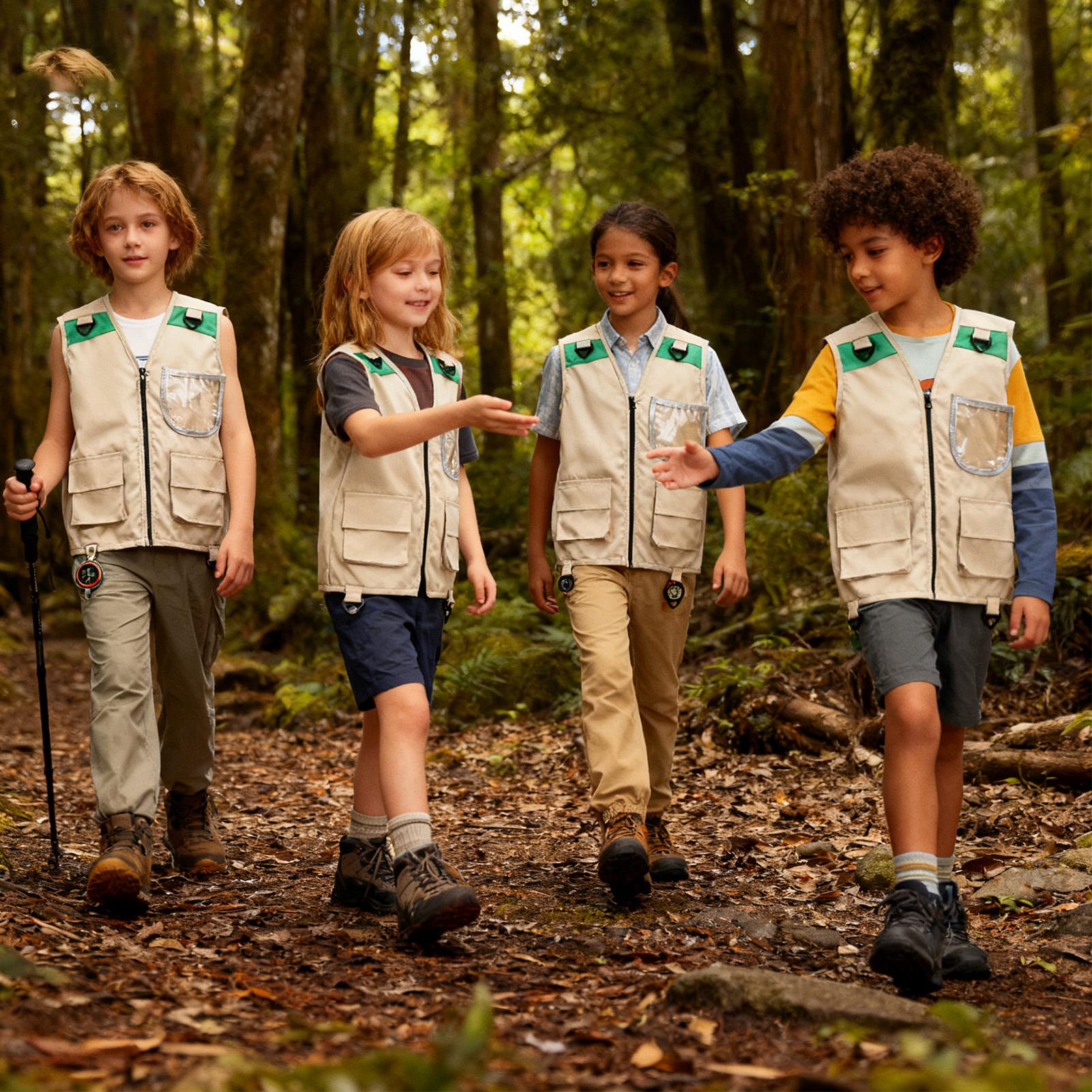 キッズカーゴベストノースリーブコスチュームジャケットアウトド - Kids Outdoor Zoo のレビューと価格