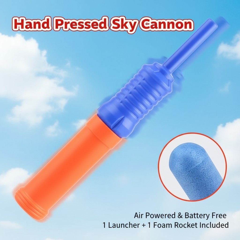 3/7 個面白い手動式ロケットランチャーおもちゃセットフォー - Kids Outdoor Garden Toys のレビューと価格