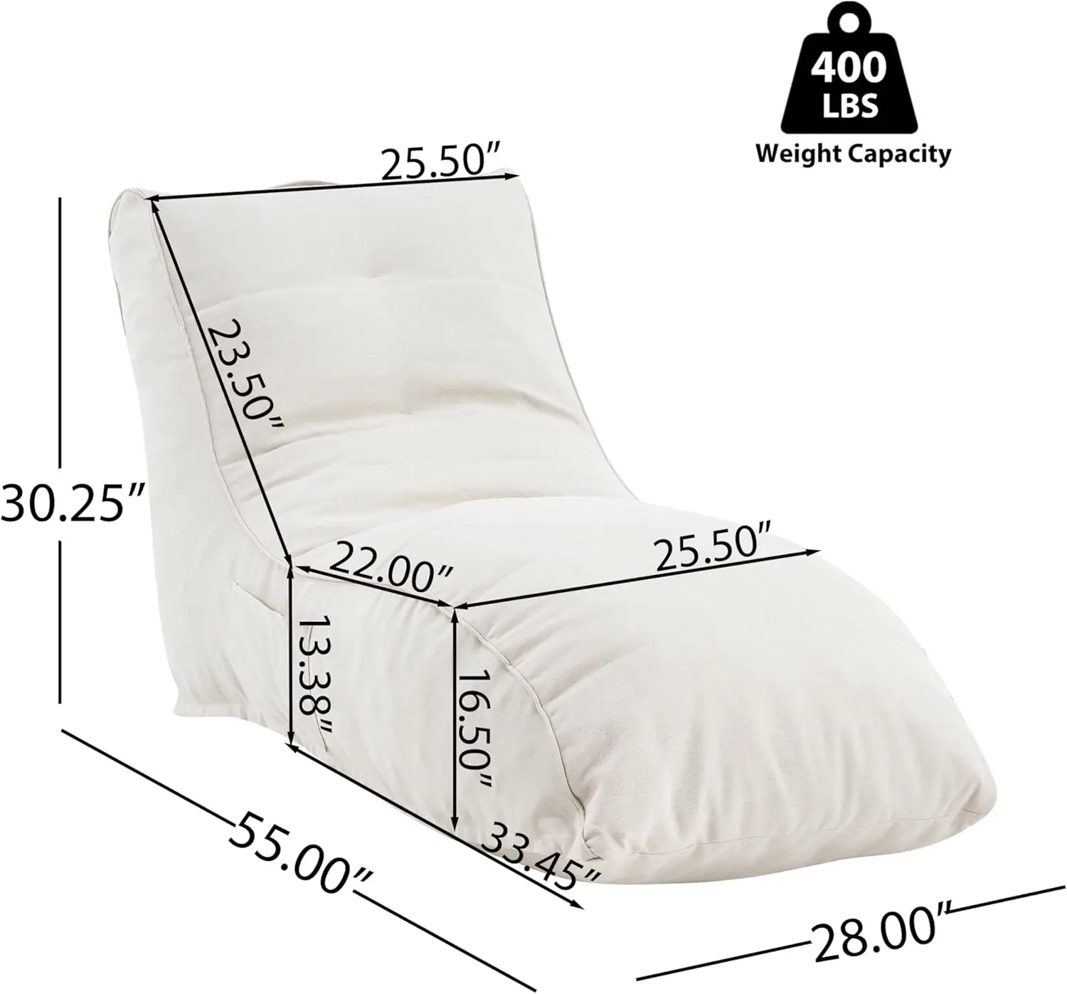 エセルアウトドアビーンバッグチェア、大人と子供向けのファブリ - Kids Outdoor Lounger Chair のレビューと価格