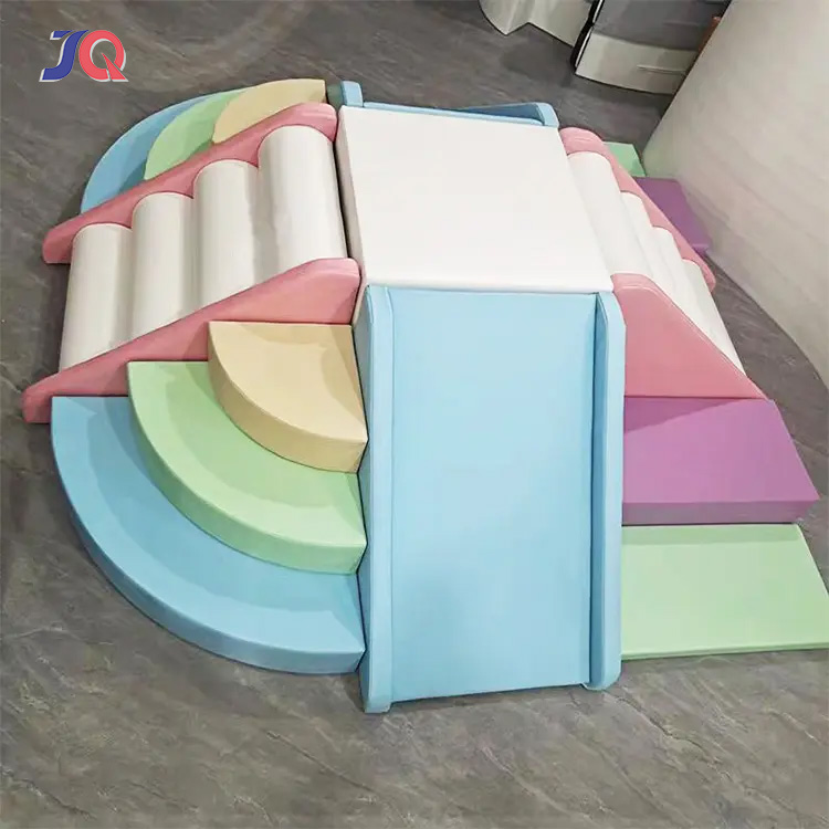 マカロンカラーの子供用ソフトプレイ機器、屋内外兼用小型遊具、 - Kids Outdoor Playground のレビューと価格