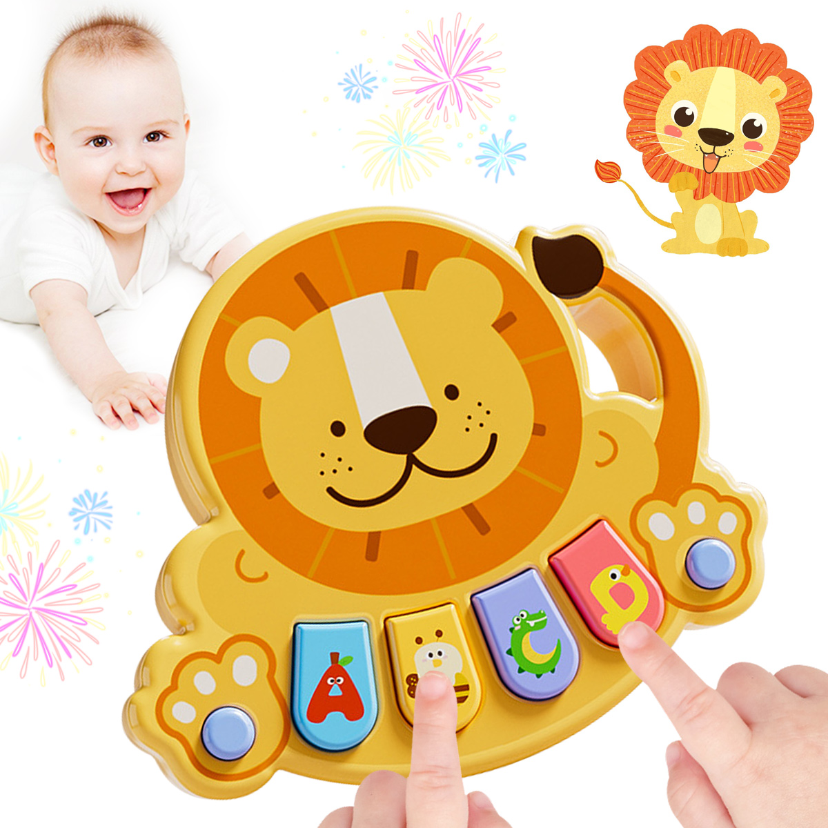 ベビーライオンオルゴールおもちゃ、ベビー音楽啓蒙おもちゃ、音 - Kids Outdoor Music のレビューと価格