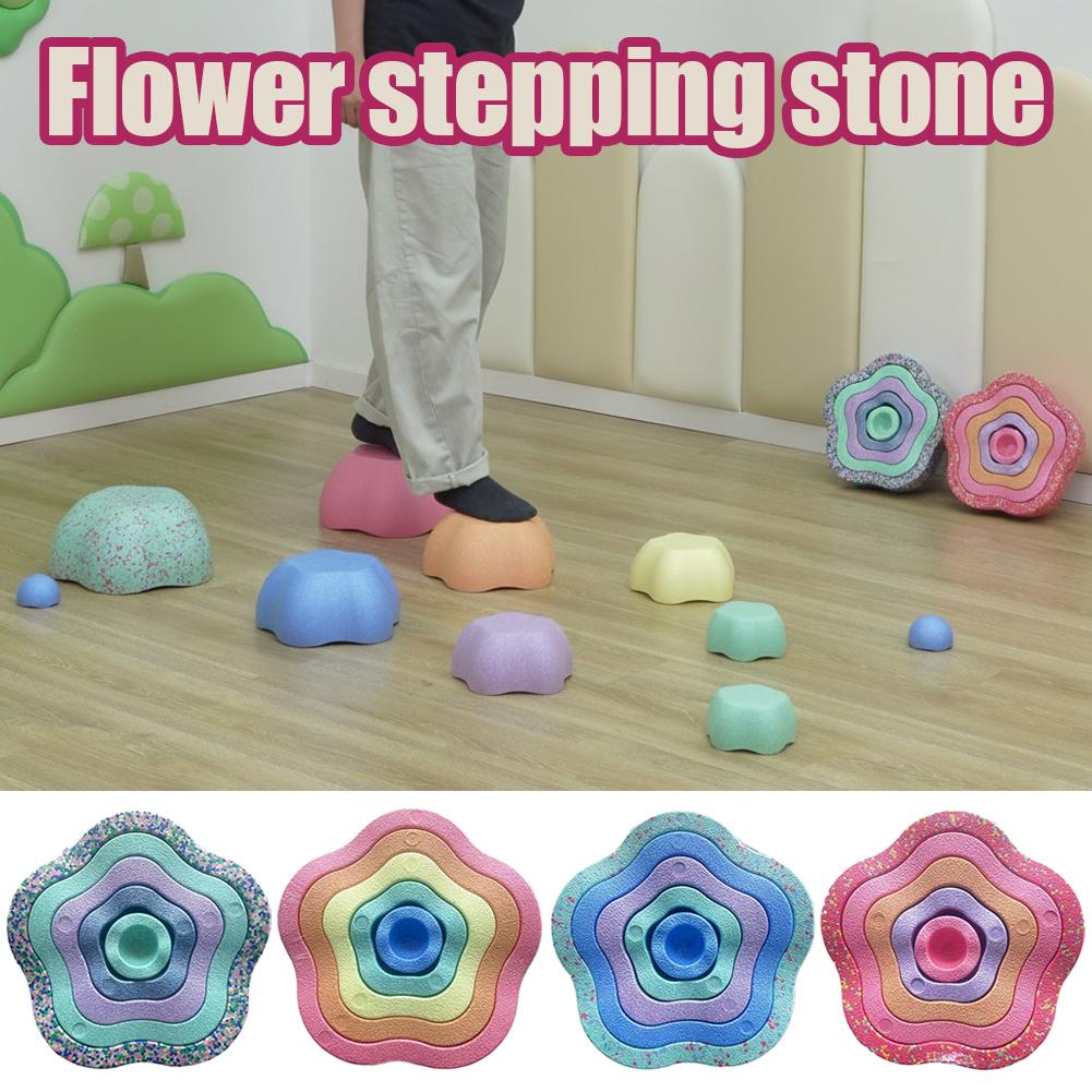 子供用滑り止めバランスストーン、創造的な積み重ねおもちゃ、屋 - Stepping Stone Foam のレビューと価格
