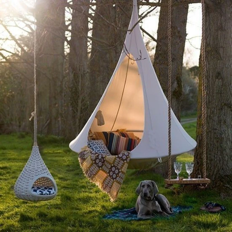 子供スイング屋外ガーデンキャンプハンモックツリーテント子供椅 - Kids Outdoor Garden Toys のレビューと価格