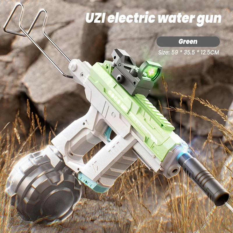 電動 UZI スペースウォーターガンハンド一体型 3 機能サ - Kids Outdoor Nature Toys のレビューと価格