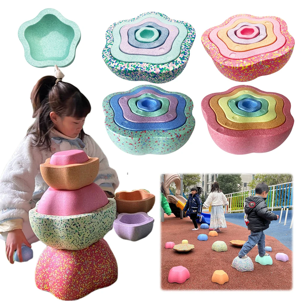 バランスステッピングレインボーストーンキッズスポーツおもちゃ - Stepping Stone Foam のレビューと価格